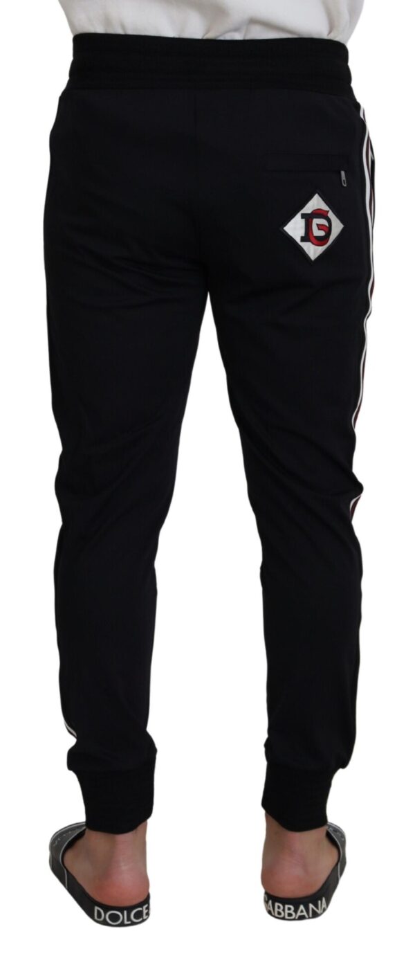 Dolce & Gabbana Chic Black Cotton Designer Trousers - Image 3