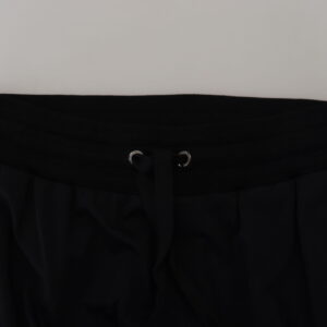 Dolce & Gabbana Chic Black Cotton Designer Trousers