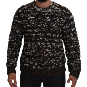 Dolce & Gabbana Elegant Bronze Knit Pullover Sweater