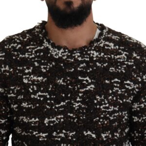 Dolce & Gabbana Elegant Bronze Knit Pullover Sweater