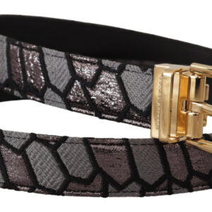 Dolce & Gabbana Multicolor Leather Statement Belt