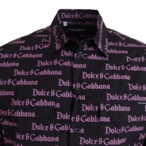 Dolce & Gabbana Elegant Slim Fit Black Dress Shirt