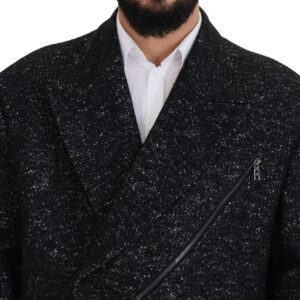 Dolce & Gabbana Sleek Patterned Wool Double Breasted Jacket