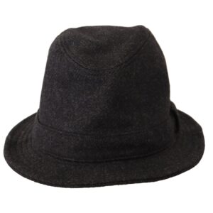 Dolce & Gabbana Elegant Gray Trilby Hat in Wool and Cashmere