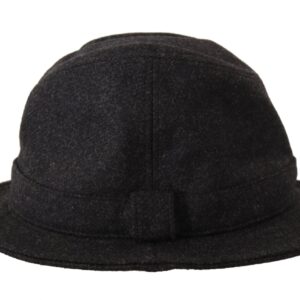 Dolce & Gabbana Elegant Gray Trilby Hat in Wool and Cashmere