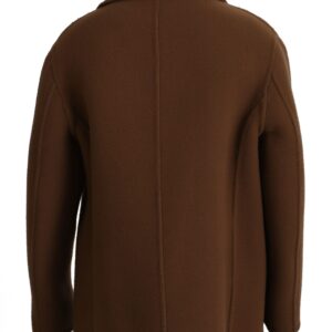 Dolce & Gabbana Elegant Double Breasted Brown Jacket