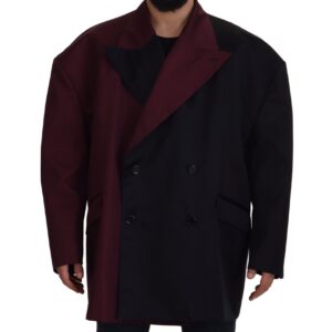 Dolce & Gabbana Elegant Bordeaux Double-Breasted Jacket