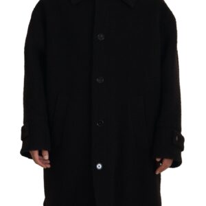 Dolce & Gabbana Elegant Black Alpaca Wool Blend Jacket