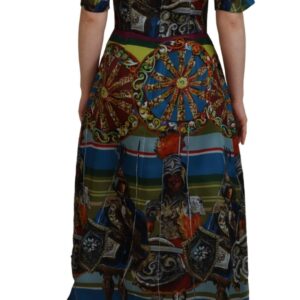 Dolce & Gabbana Sicilian Elegance Long Silk Dress