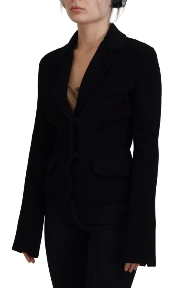 Dolce & Gabbana Elegant Black Long Sleeve Jacket - Image 2