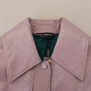 Dolce & Gabbana Chic Purple Cropped Jacket – A Style Statement