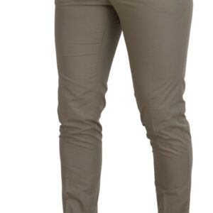 Dolce & Gabbana Stunning Beige Italian Cotton Trousers