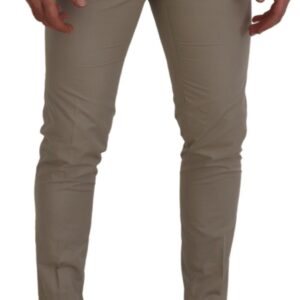 Dolce & Gabbana Stunning Beige Italian Cotton Trousers