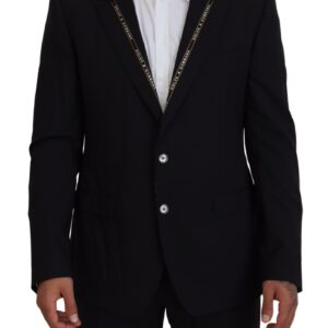 Dolce & Gabbana Sicilian Style Black Single Breasted Blazer