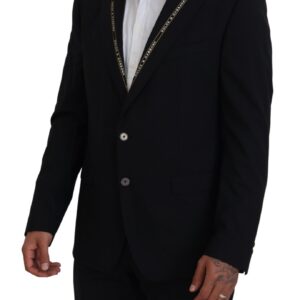 Dolce & Gabbana Sicilian Style Black Single Breasted Blazer