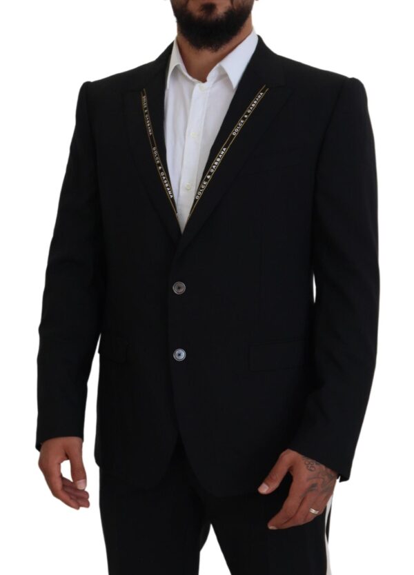 Dolce & Gabbana Sicilian Style Black Single Breasted Blazer - Image 5