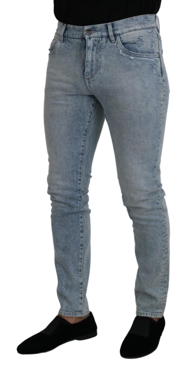 Dolce & Gabbana Classic Light Blue Denim Pants - Image 2