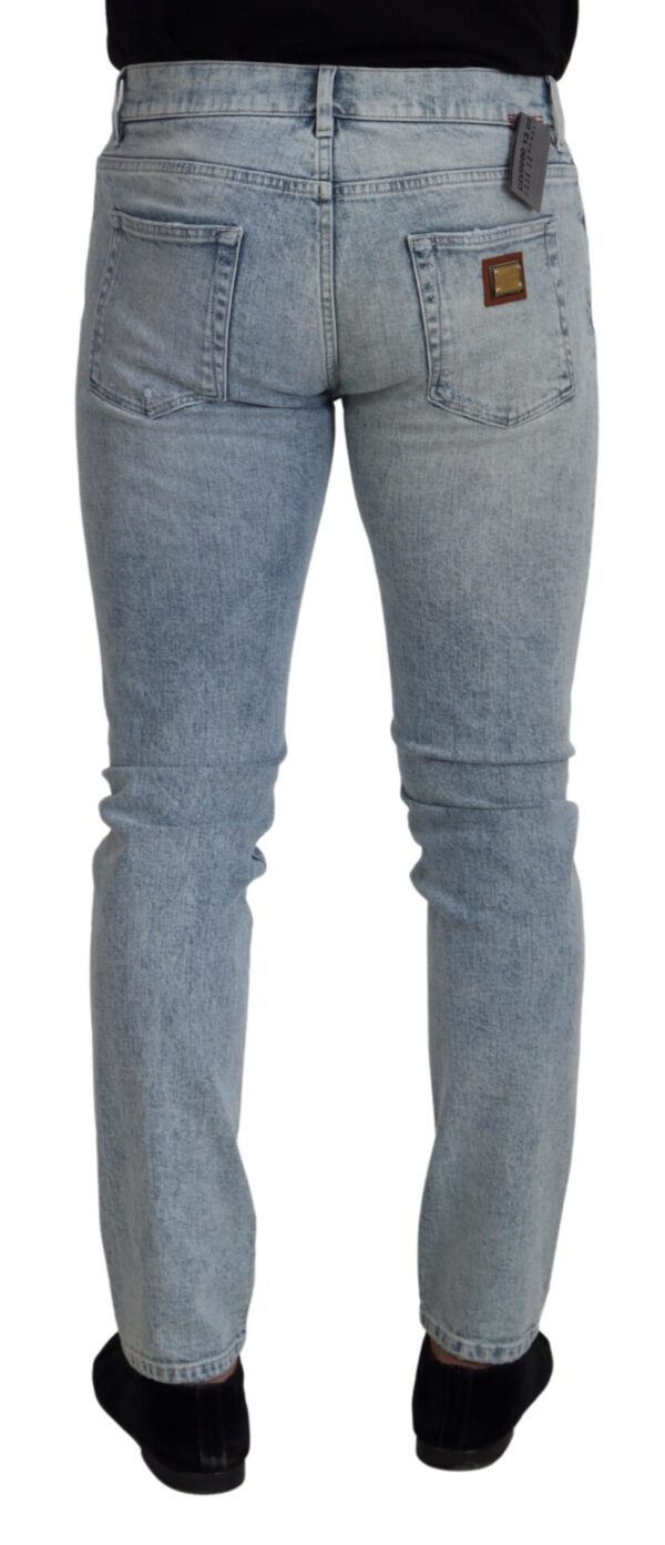 Dolce & Gabbana Classic Light Blue Denim Pants - Image 3