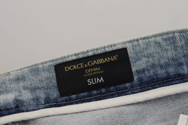 Dolce & Gabbana Classic Light Blue Denim Pants - Image 8