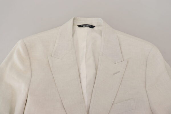 Dolce & Gabbana Elegant White Sicilia Single Breasted Blazer - Image 7