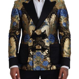 Dolce & Gabbana Elegant Floral Evening Party Blazer