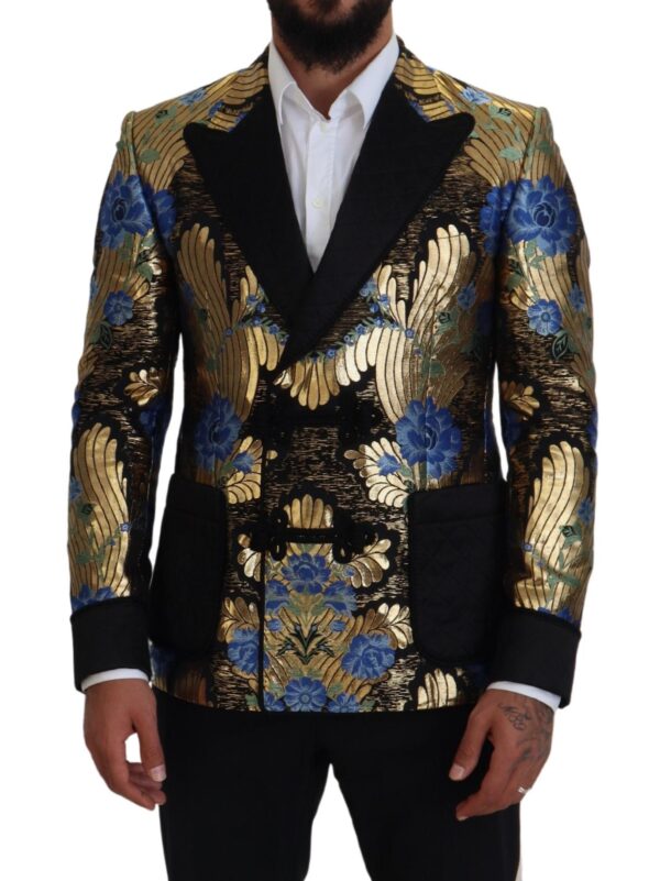 Dolce & Gabbana Elegant Floral Evening Party Blazer - Image 5