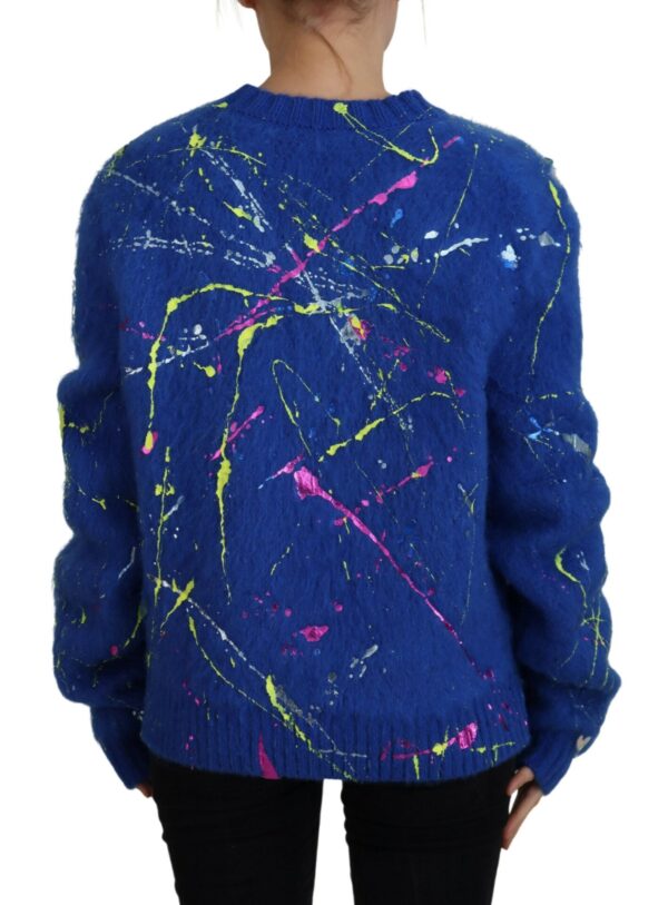 Dolce & Gabbana Elegant Multicolor Splash Mohair Cardigan - Image 3