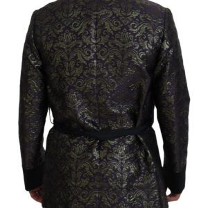 Dolce & Gabbana Gold Jacquard Robe Jacket