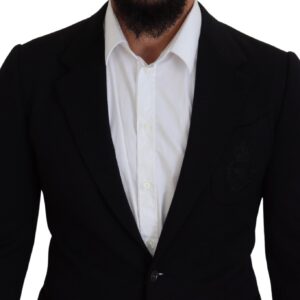 Dolce & Gabbana Elegant Single Breasted Black Wool Blazer