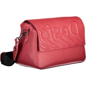 Desigual Chic Red Contrasting Detail Shoulder Bag