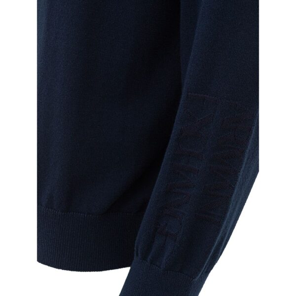 Armani Exchange Blue Cotton Sweater - Image 4