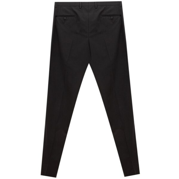 Dolce & Gabbana Sleek Black Wool Trousers for Men - Image 2