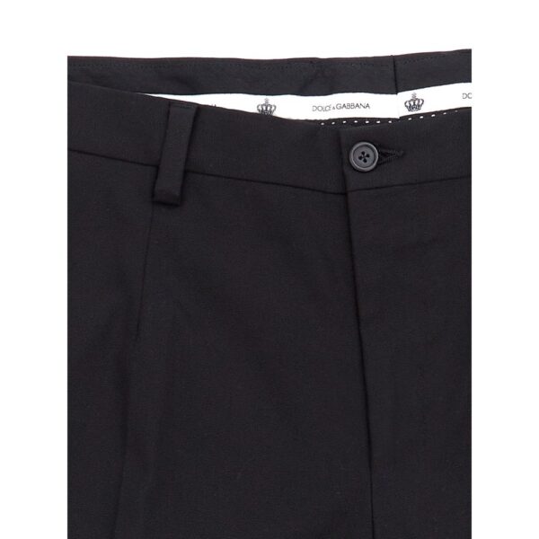 Dolce & Gabbana Elegant Black Cotton Pants for Men - Image 3