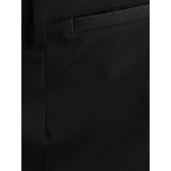 Dolce & Gabbana Sleek Black Wool Trousers for Men - Image 4