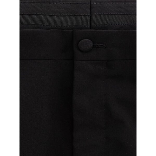 Dolce & Gabbana Sleek Black Wool Trousers for Men - Image 3