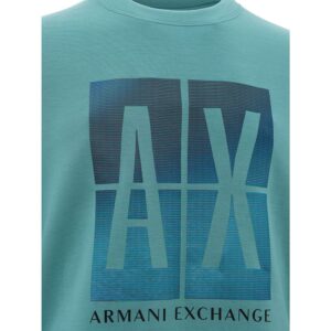 Armani Exchange Sleek Green Modal Crewneck Sweater