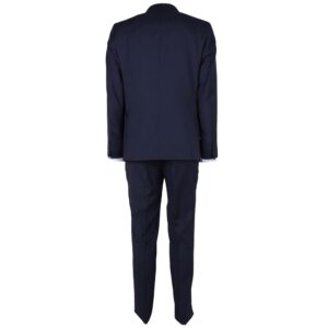 Made in Italy Blue Virgin Wool Men’s Suit