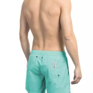 Bikkembergs Light Blue Polyamide Men Swim Short