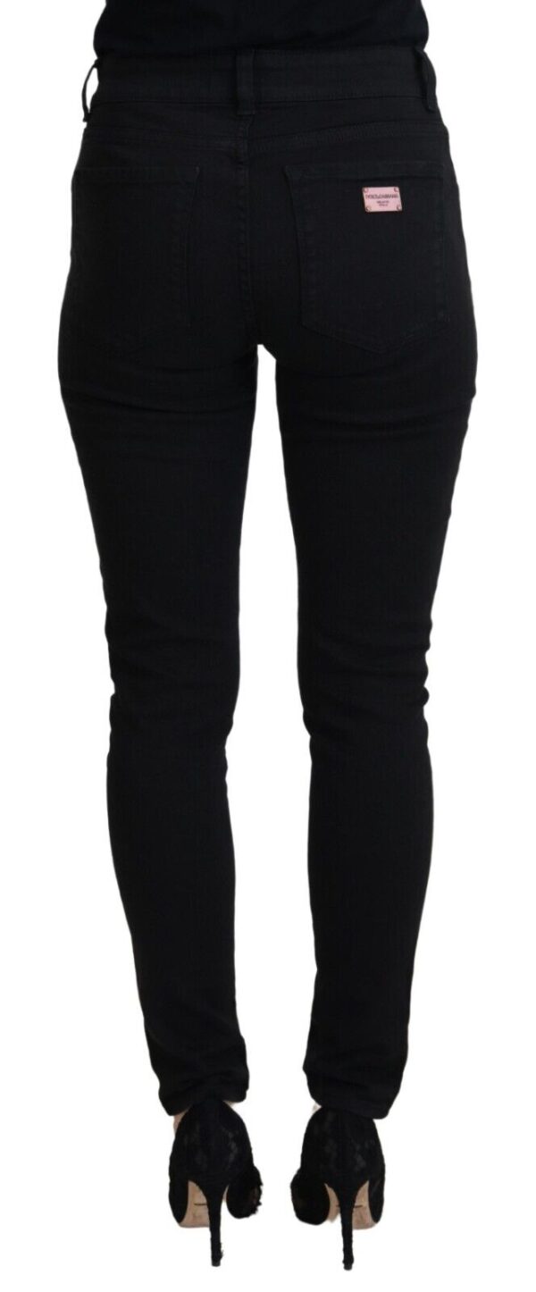 Dolce & Gabbana Elegant Black Denim Pants - Image 3