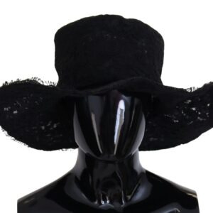 Dolce & Gabbana Elegant Black Top Hat – Timeless Fashion Statement