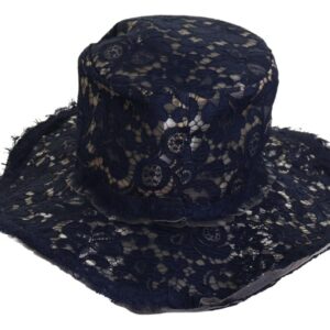 Dolce & Gabbana Elegant Wide Brim Blue Hat