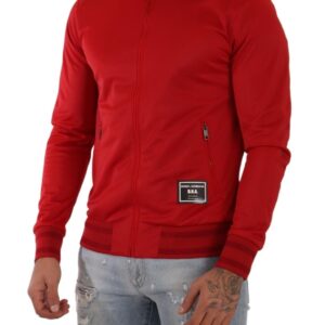 Dolce & Gabbana Stunning Zip Sweater Cardigan in Red