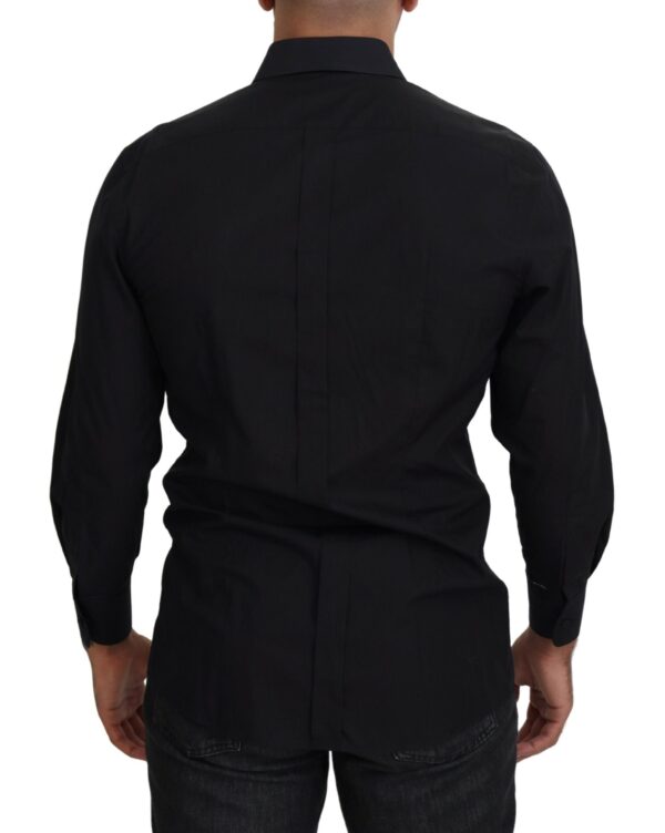 Dolce & Gabbana Elegant Black Formal Long Sleeve Shirt - Image 3