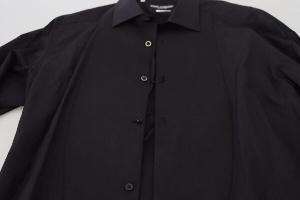 Dolce & Gabbana Elegant Black Formal Long Sleeve Shirt - Image 6