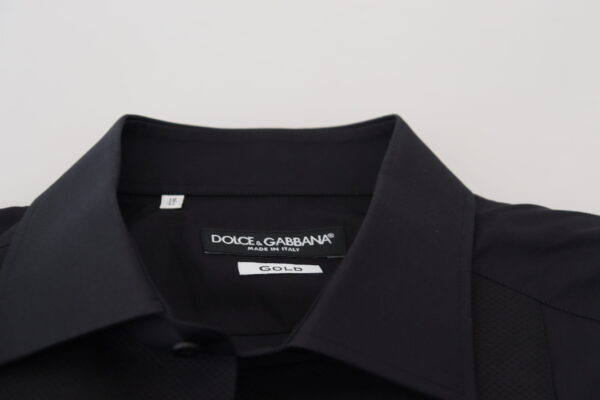 Dolce & Gabbana Elegant Black Formal Long Sleeve Shirt - Image 7