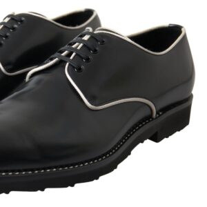 Dolce & Gabbana Elegant Black and White Formal Men’s Shoes