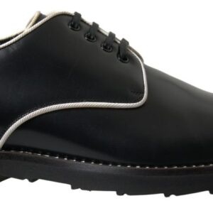 Dolce & Gabbana Elegant Black and White Formal Men’s Shoes