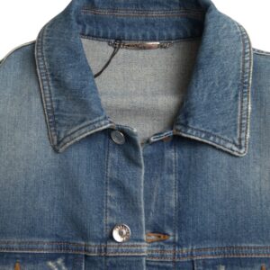 Dolce & Gabbana Elegant Blue Denim Stretch Jacket