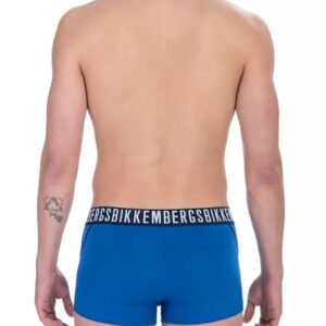 Bikkembergs Blue Cotton Men Underwear Trunk Pack