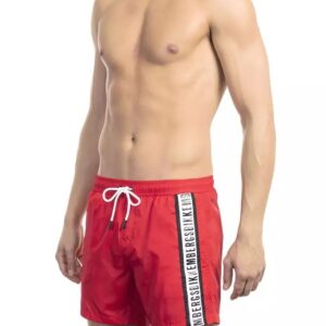 Bikkembergs Red Polyamide Men Swim Short